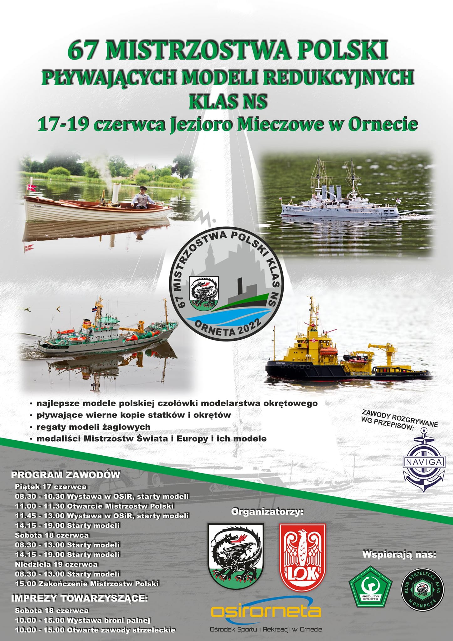 67 Mistrzostwa Polski Pływających Modeli Redukcyjnych Klas NS