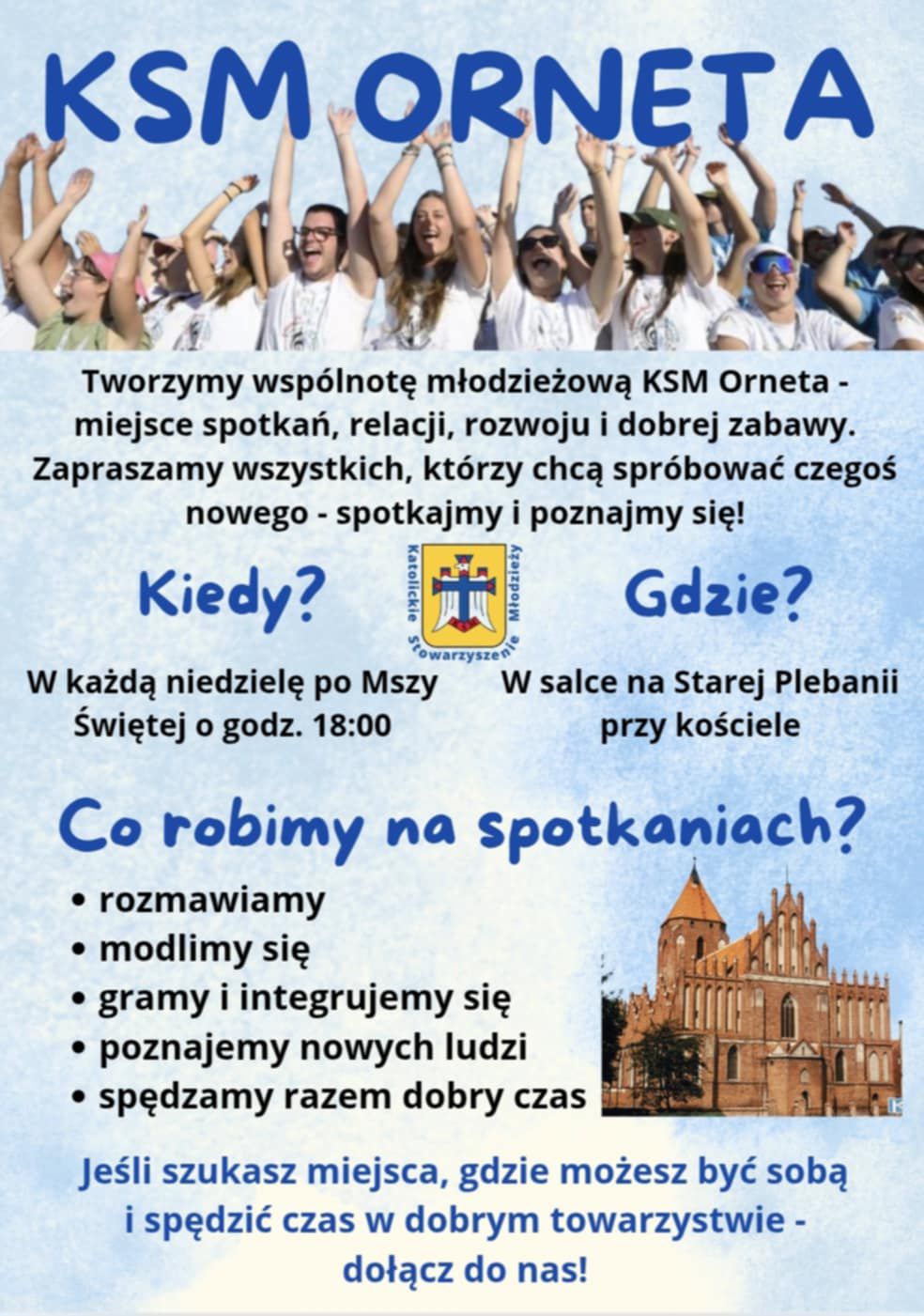 Plakat informacyjny KSM Orneta