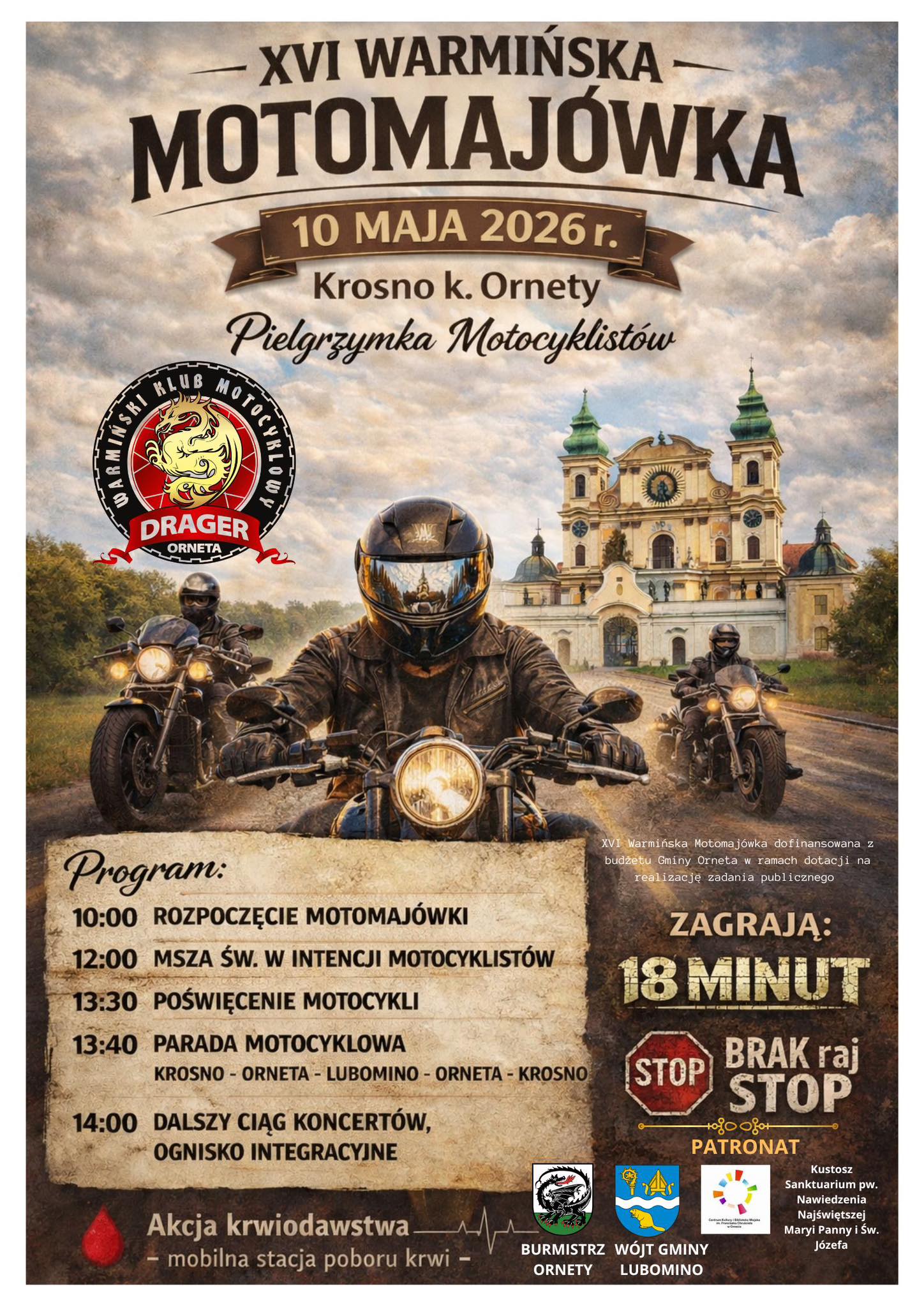 Plakat Warmińska Motomajówka