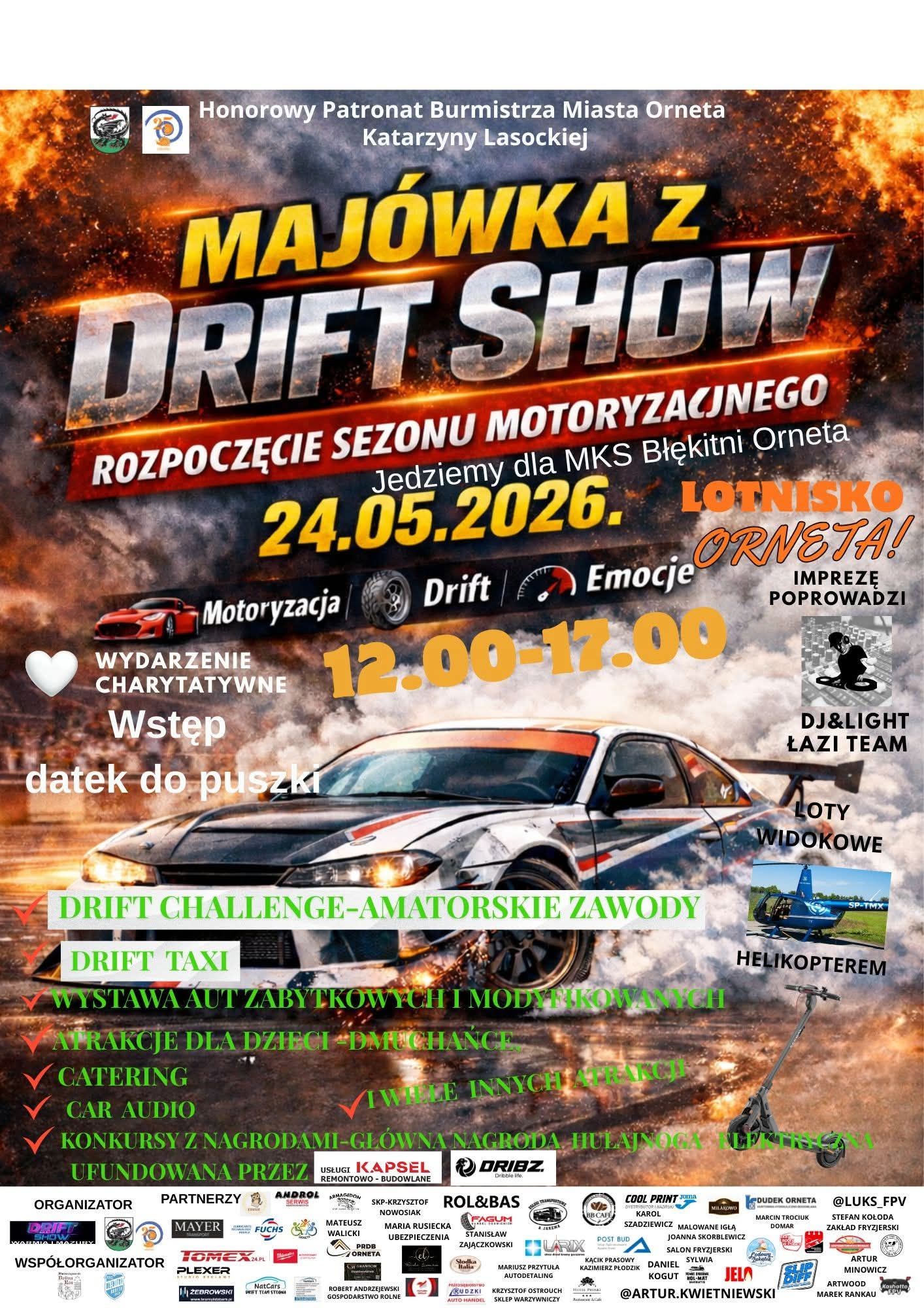 Plakat Majówka z Drift Show