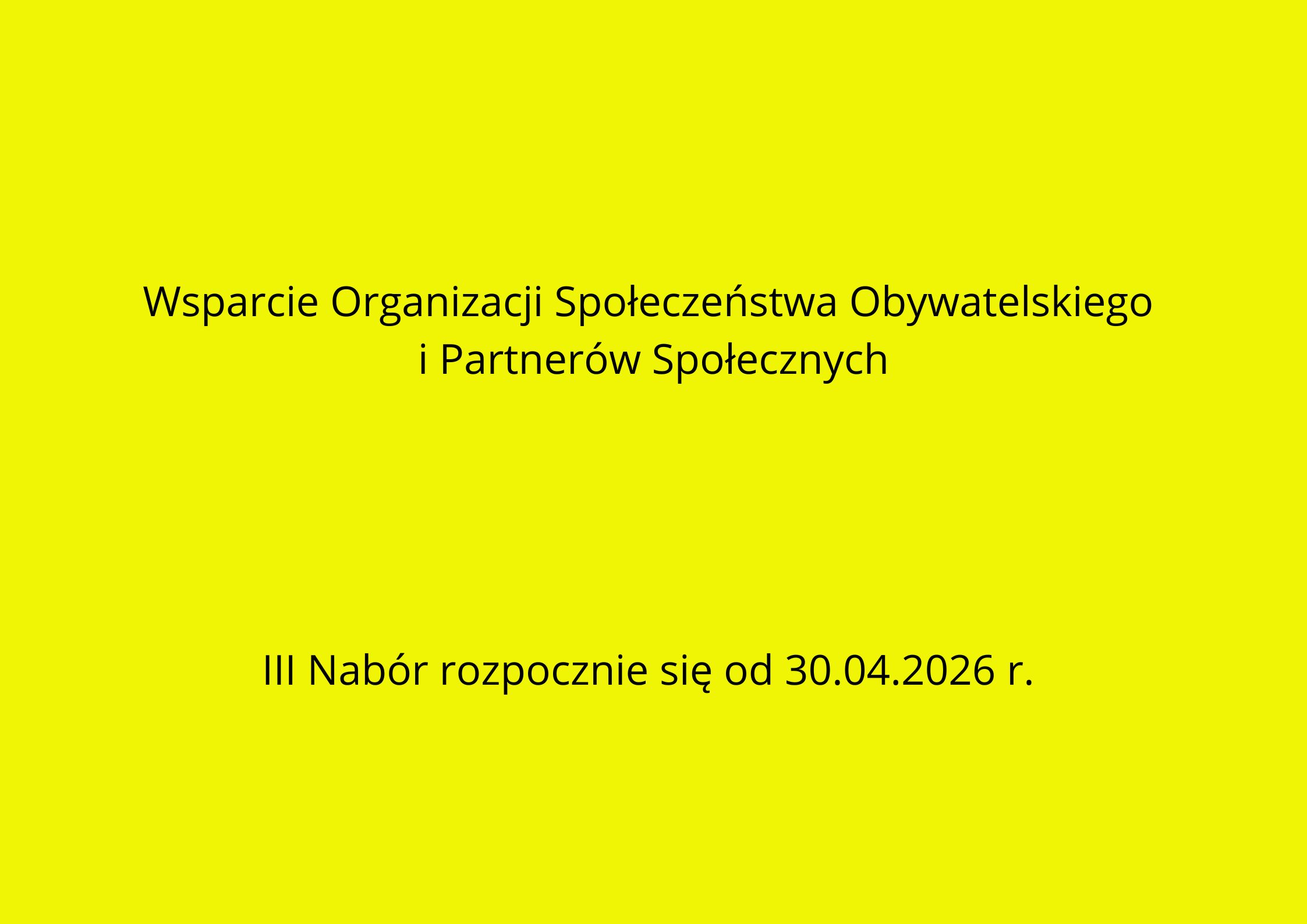Grafika - wsparcie Organizacji Społeczeństwa Obywatelskiego i Partnerów Społecznych