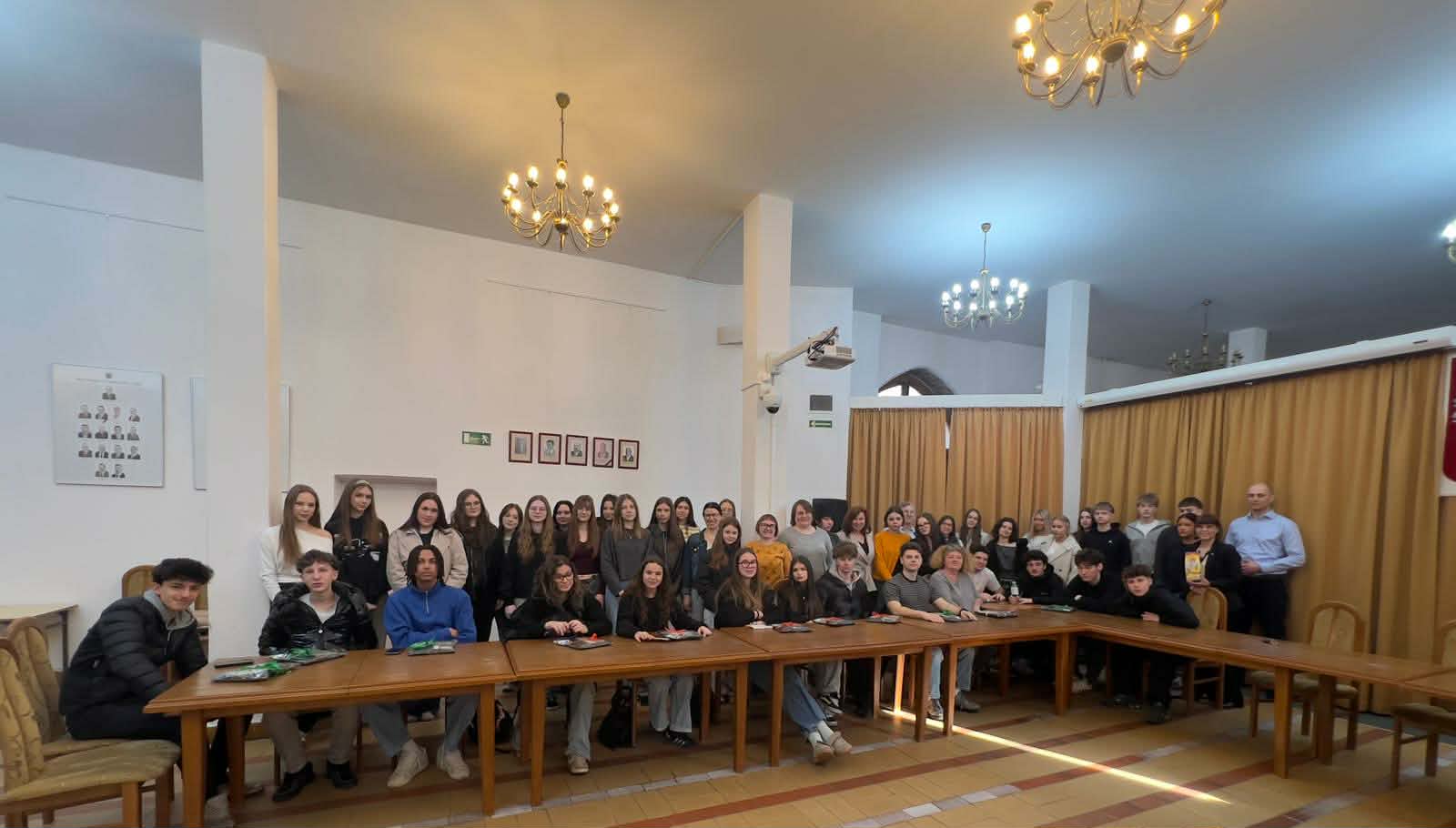 Wizyta młodzieży w ramach programu Erasmus + w Ratuszu Miejskim w Ornecie