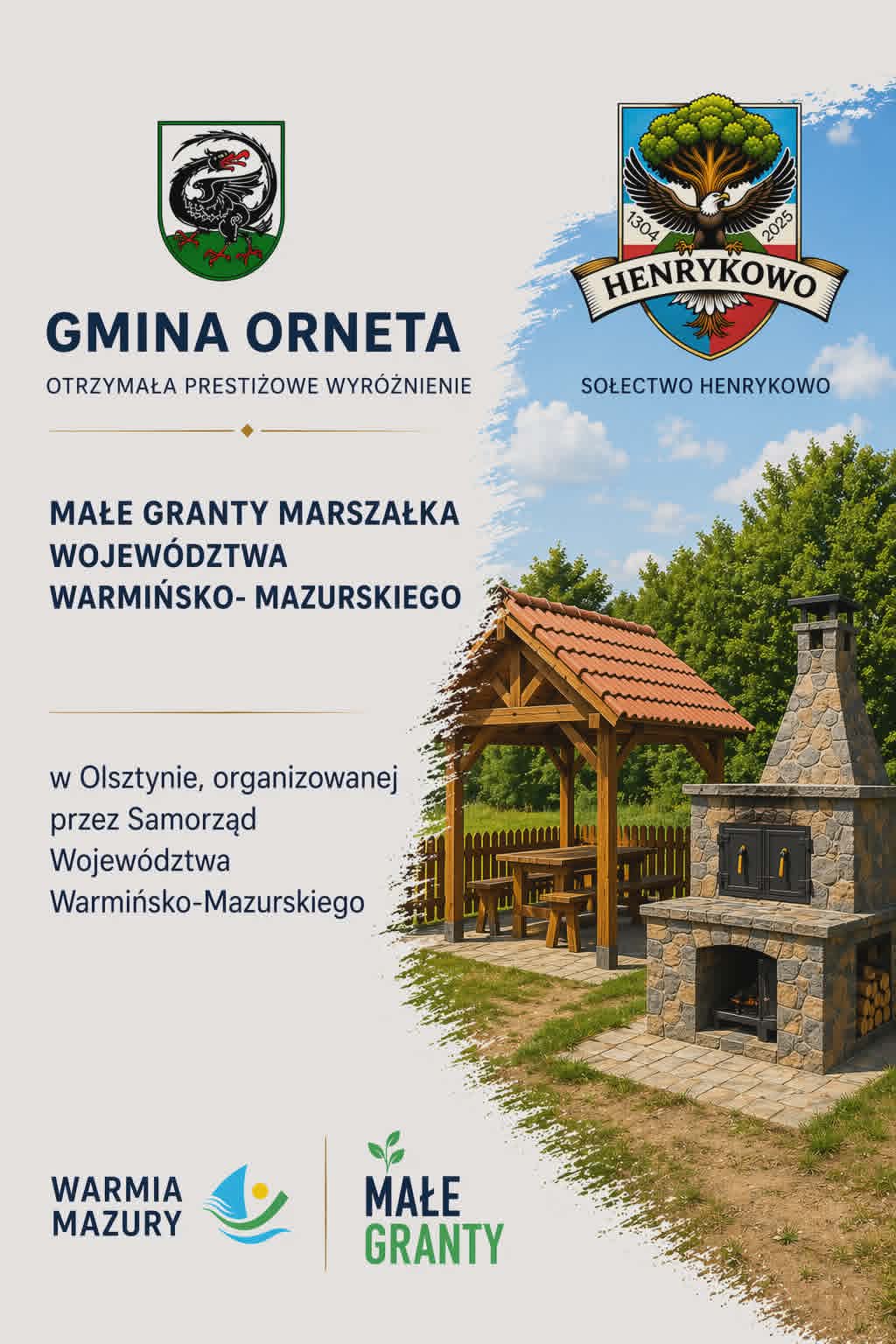 Plakat - otrzymanie dofinansowania