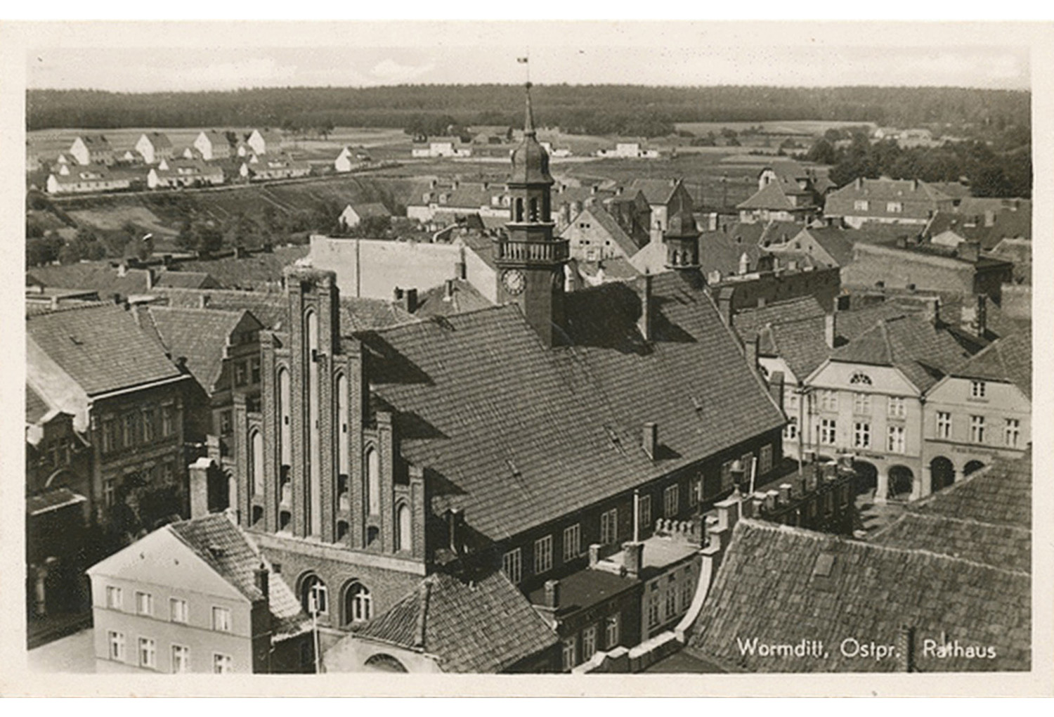 Stare zdjęcie Ratusza w Ornecie