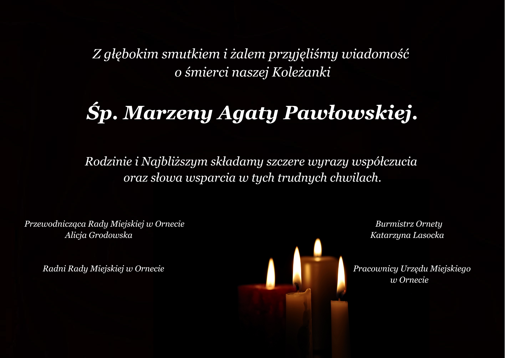 Śp. Marzena Agata Pawłowska Śp. Marzena Agata Pawłowska