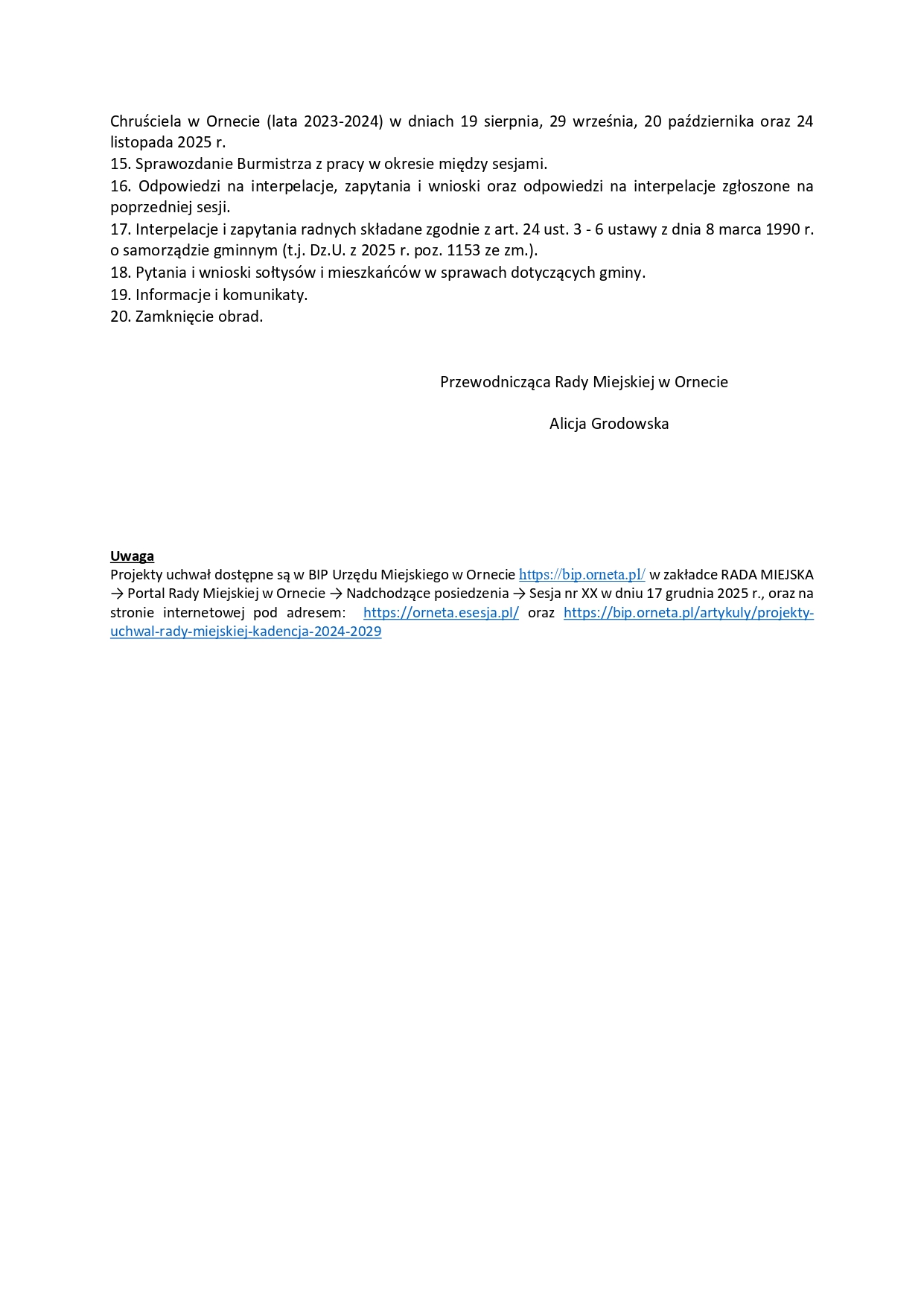 Zawiadomienie Sesja str. 2