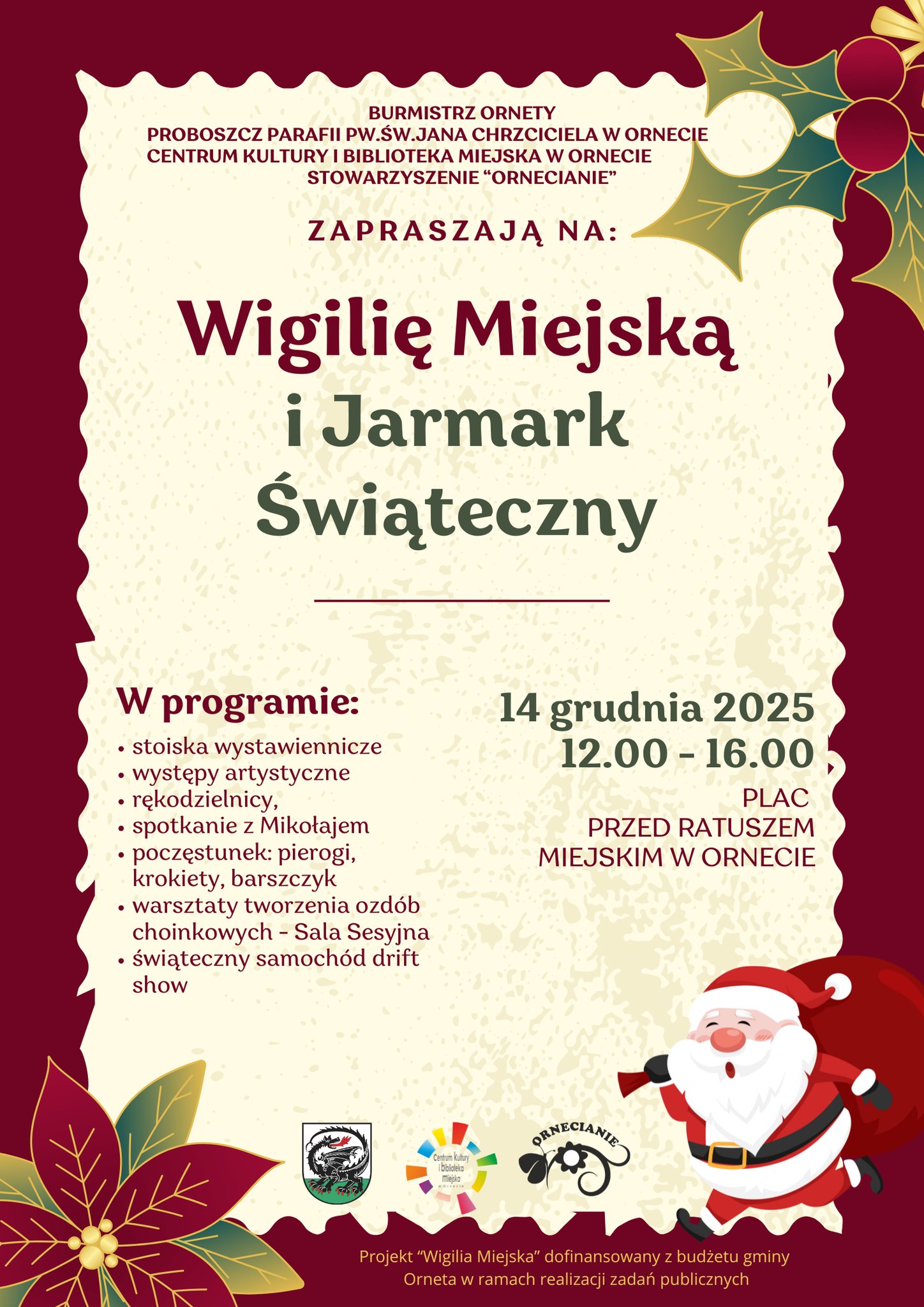 Plakat Wigilia Miejska