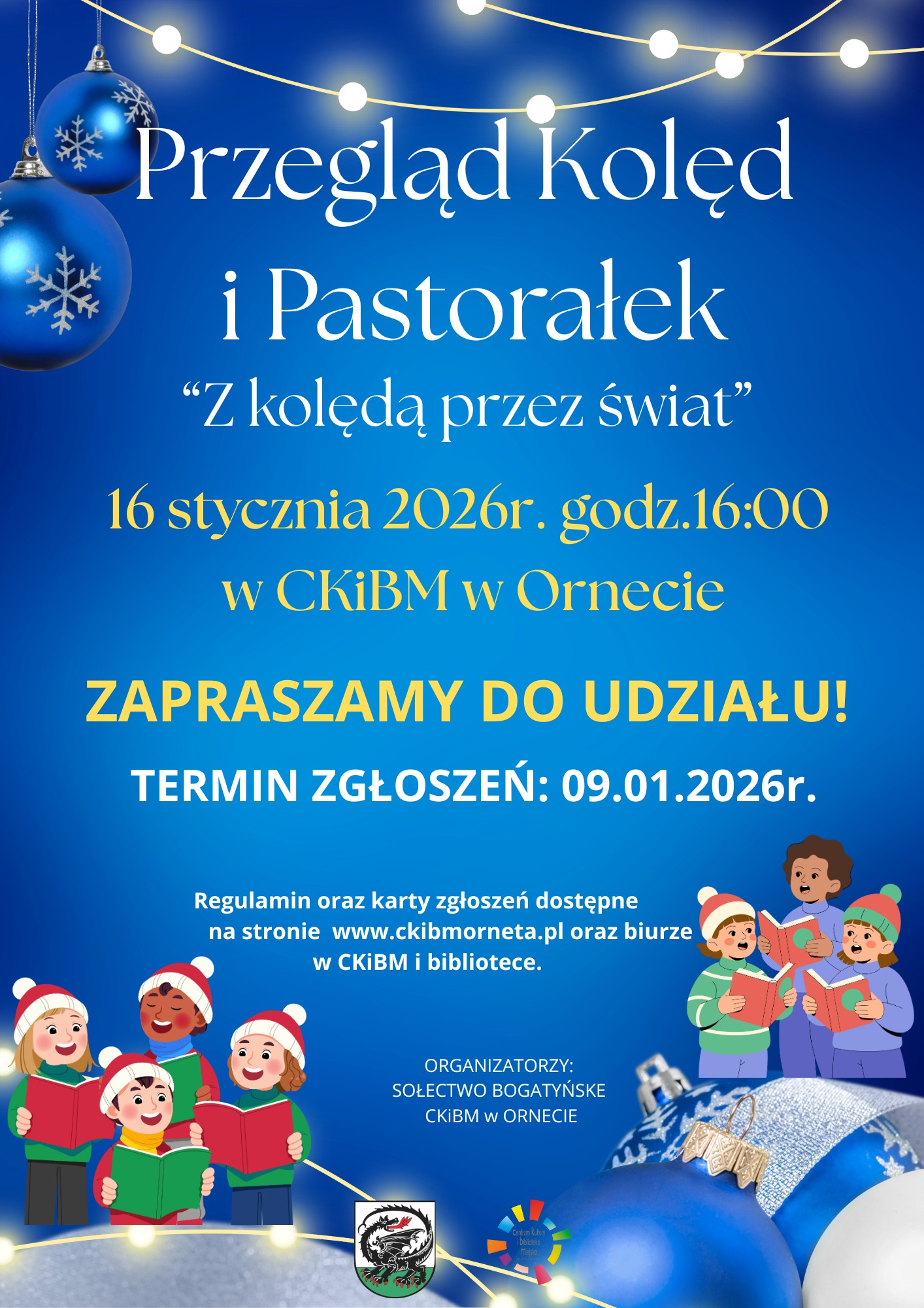 Plakat Przegląd Kolęd i Pastorałek