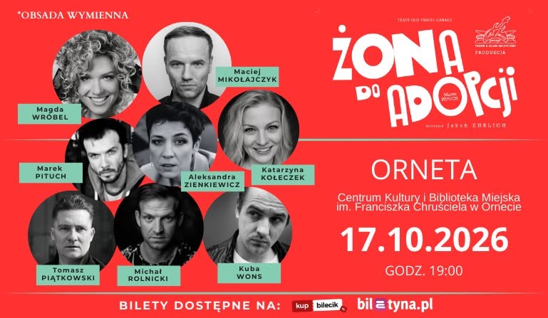 Żona do adopcji - spektakl komediowy plakat