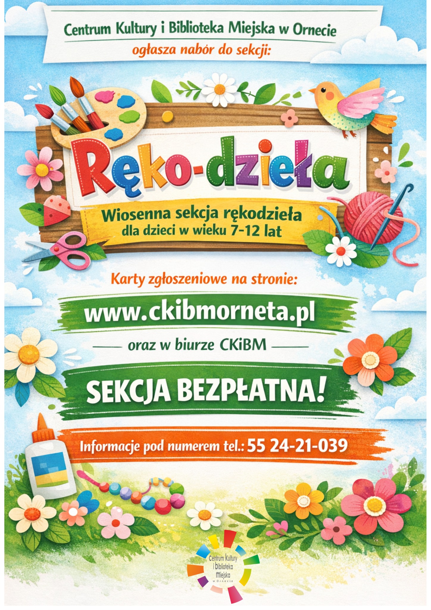 Plakat sekcja rękodzieła