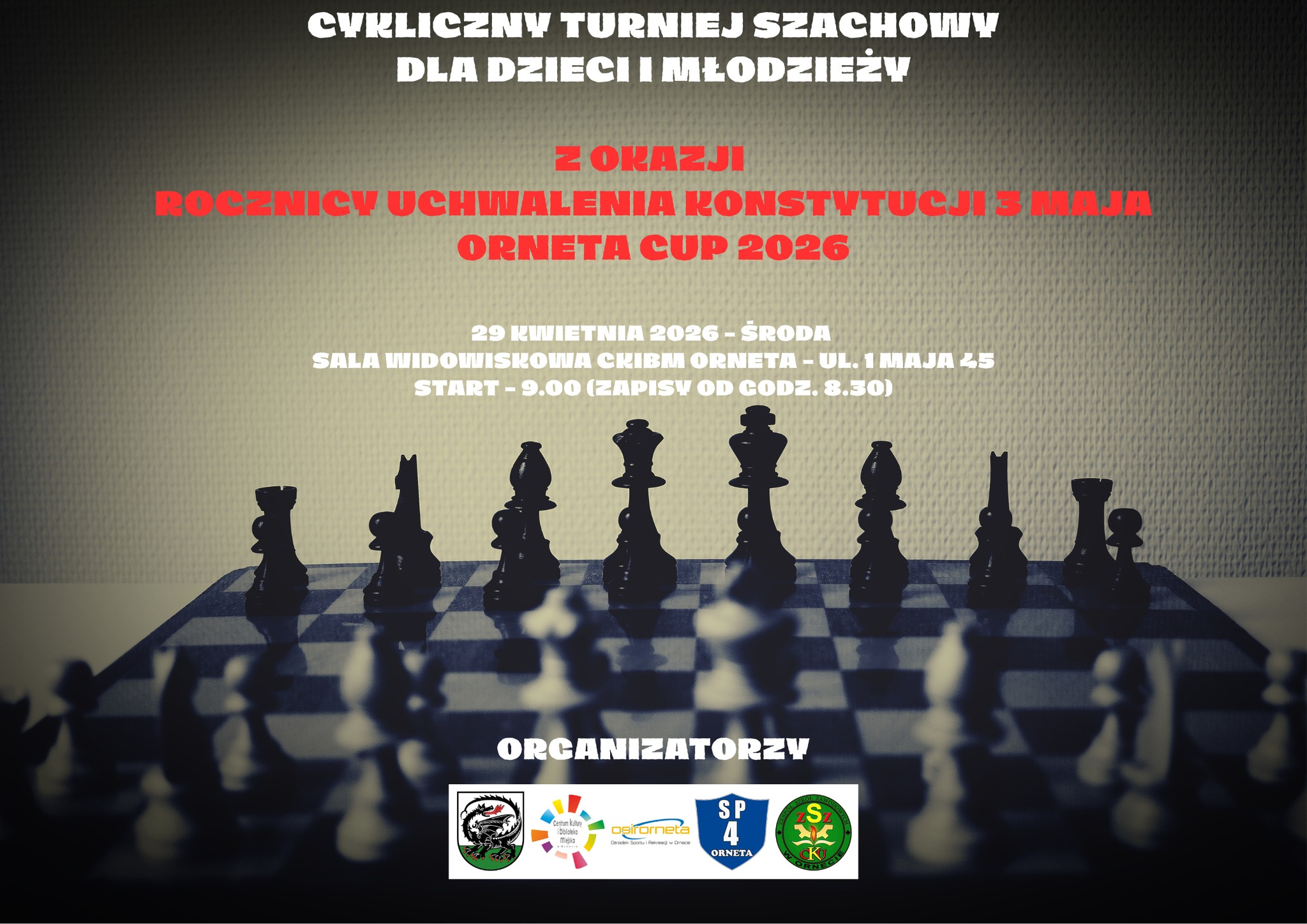 Plakat - Turniej szachowy