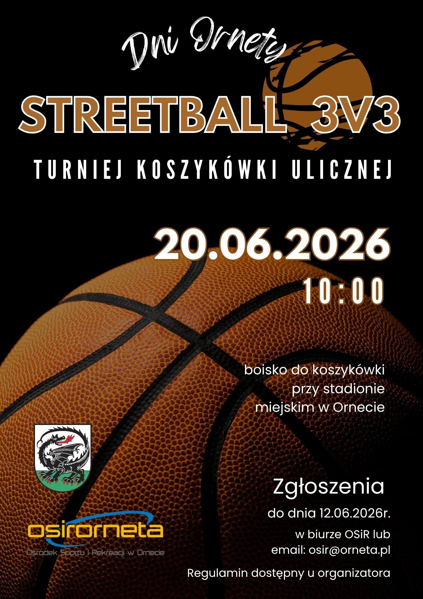 Plakat - Turniej koszykówki