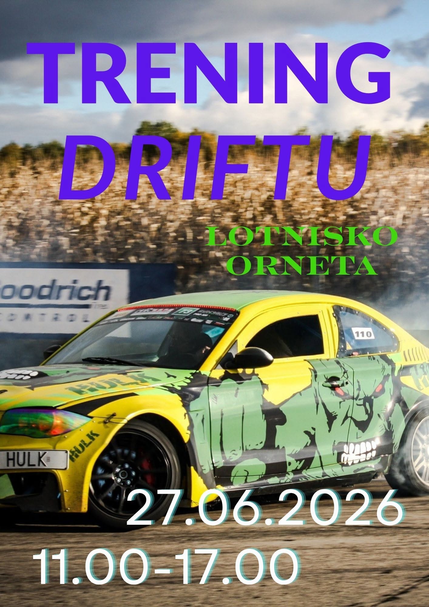 Trening Drift Show - Plakat