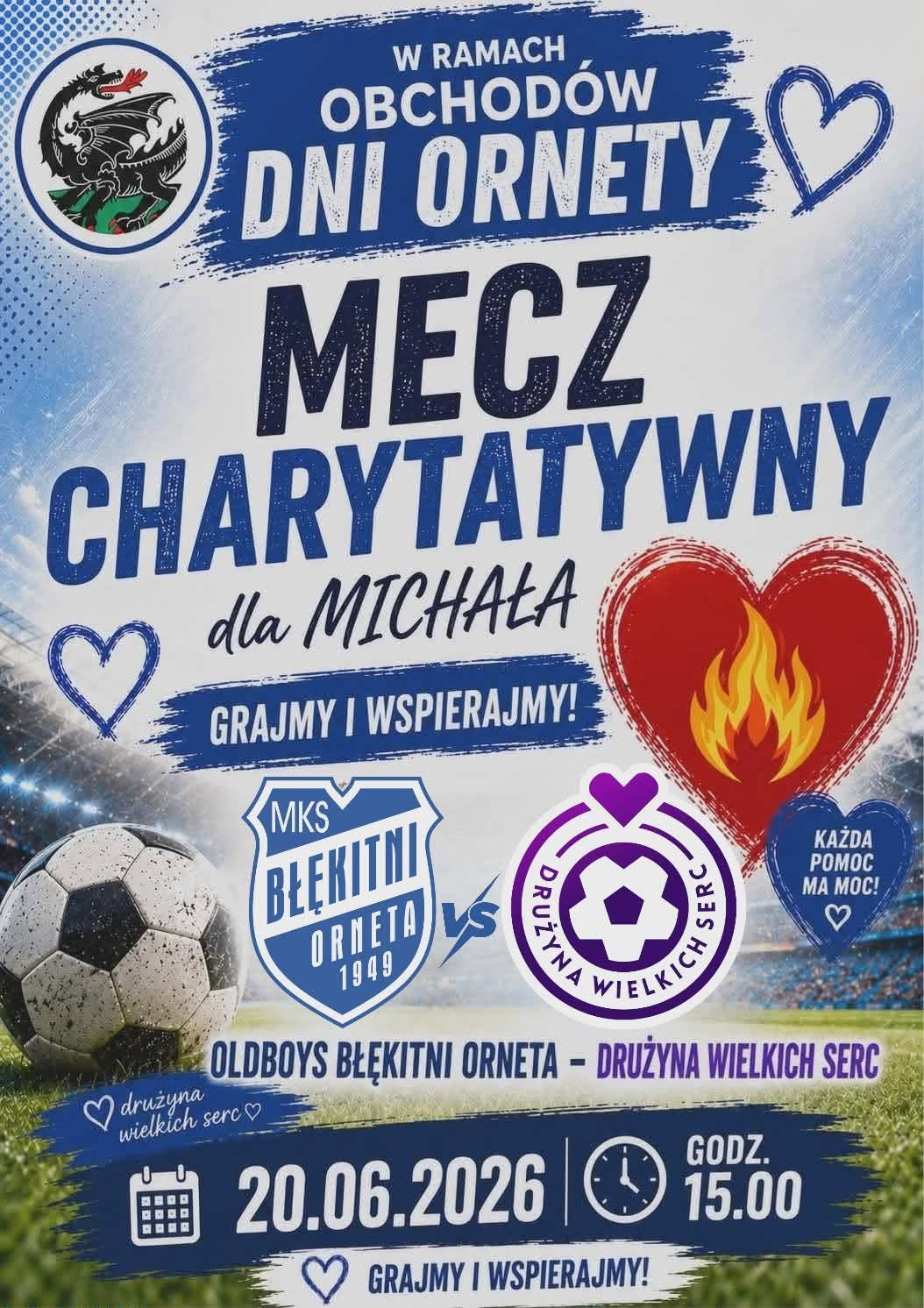 Plakat - mecz charytatywny