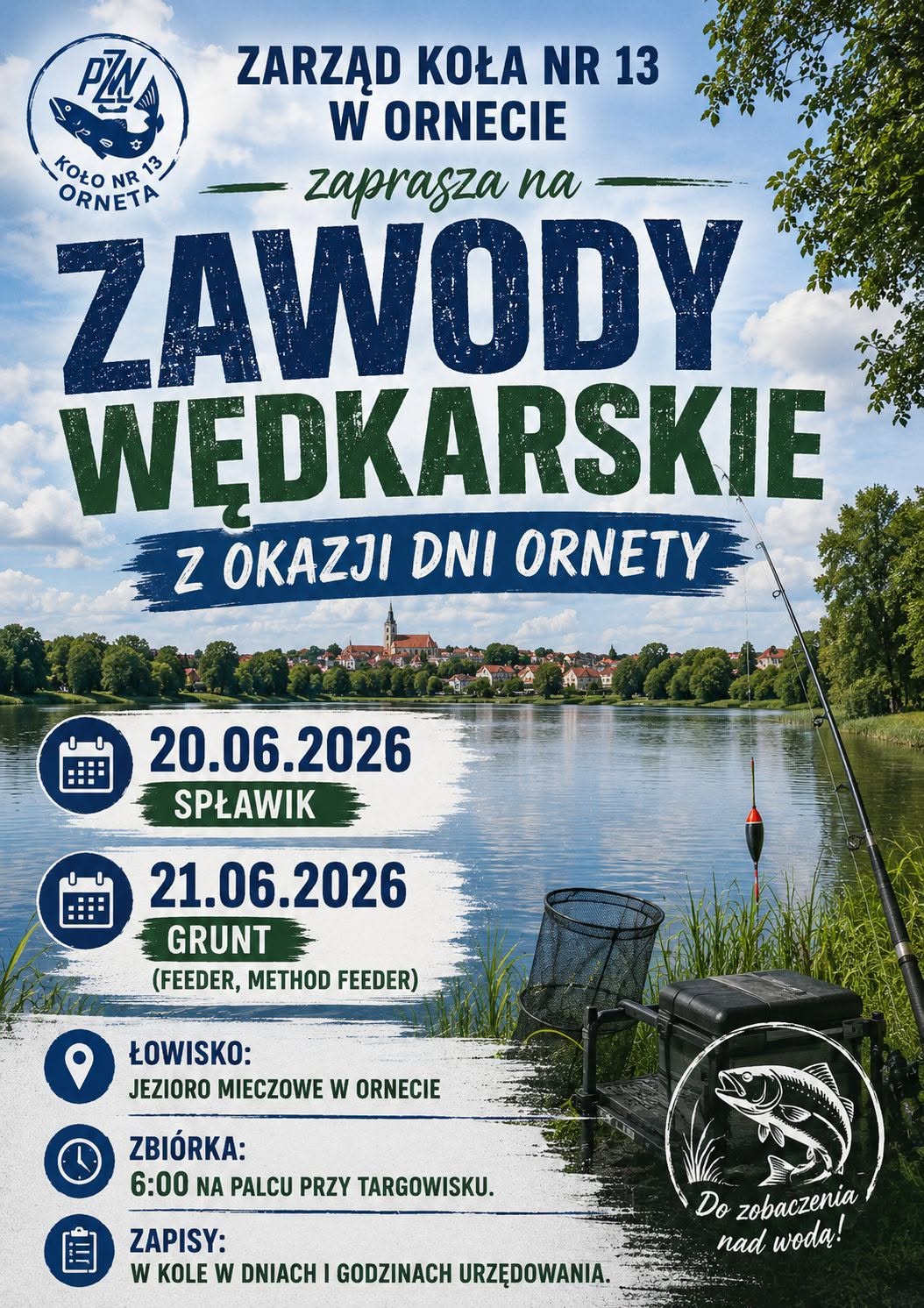 Plakat - zawody Wędkarskie Dni Ornety 2026