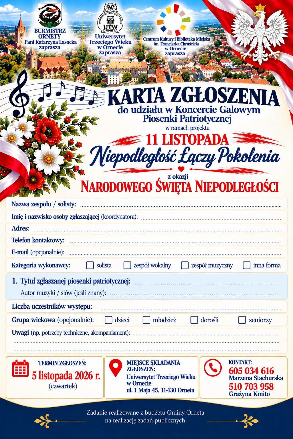 Karta zgłoszenia udziału