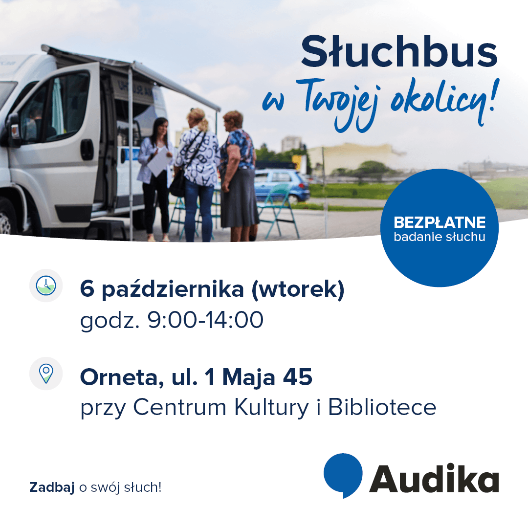 Plakat - badanie słuchu