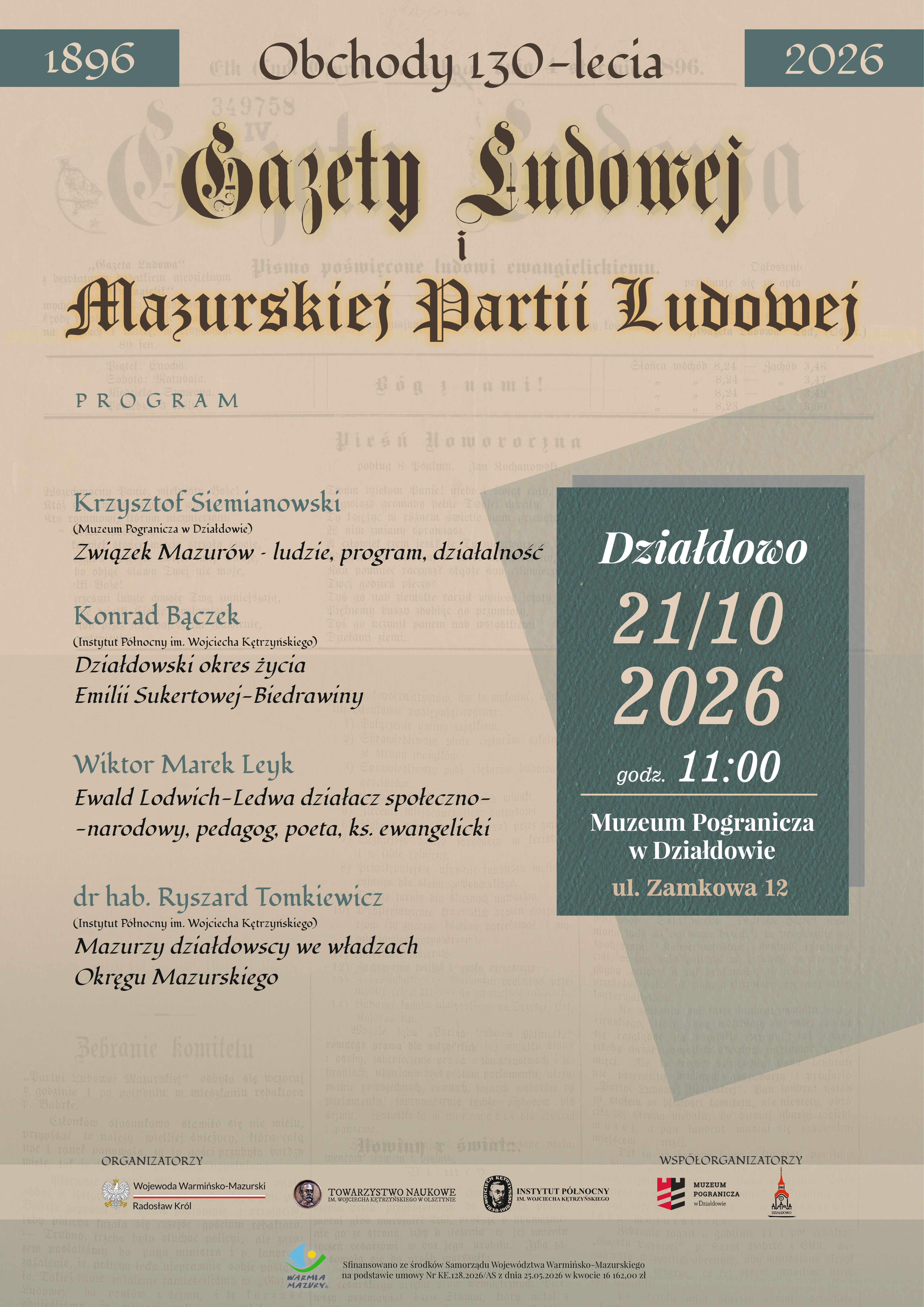 Plakat - Działdowo wydarzenie