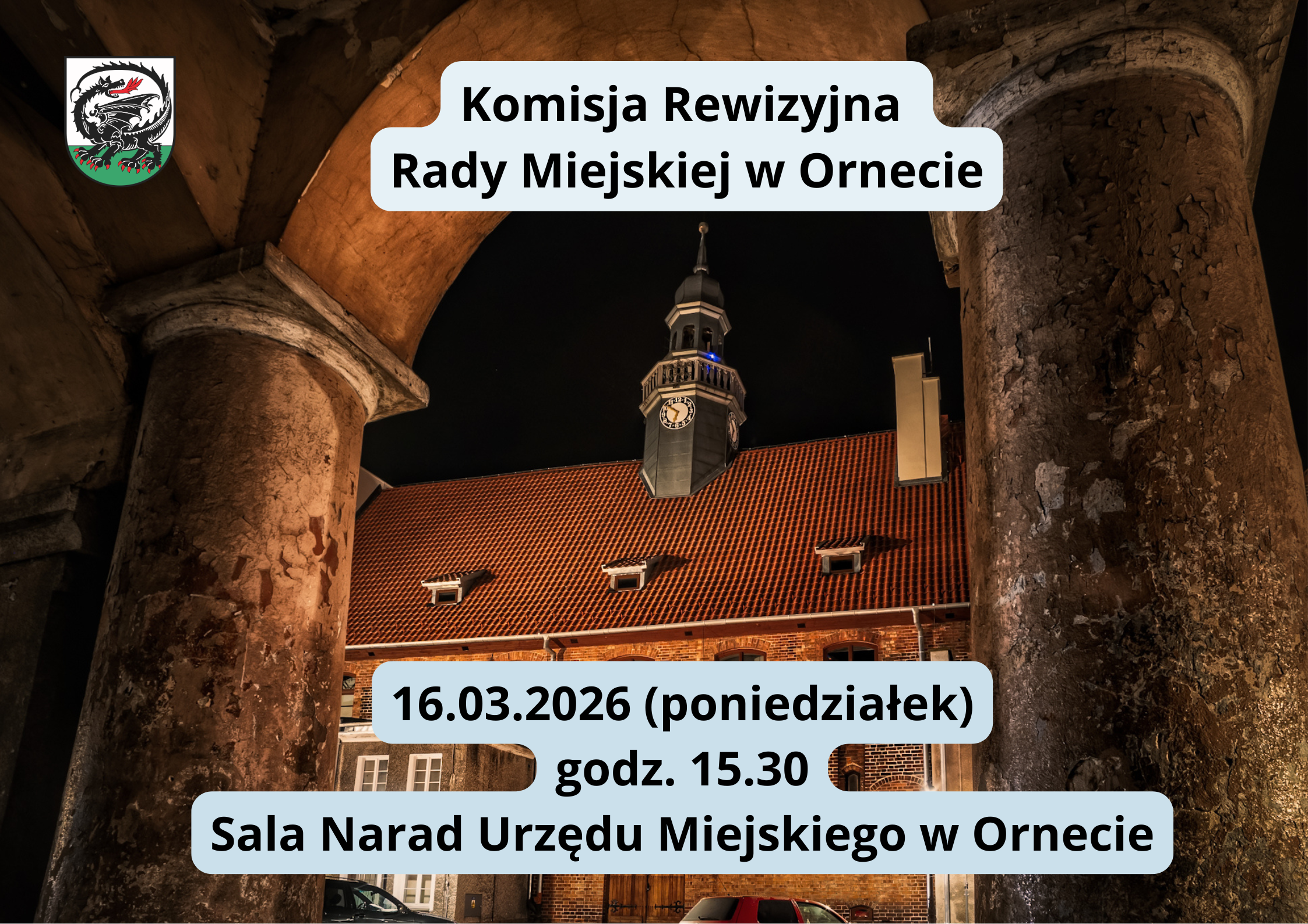 Grafika - Komisja Rewizyjna Rady Miejskiej w Ornecie