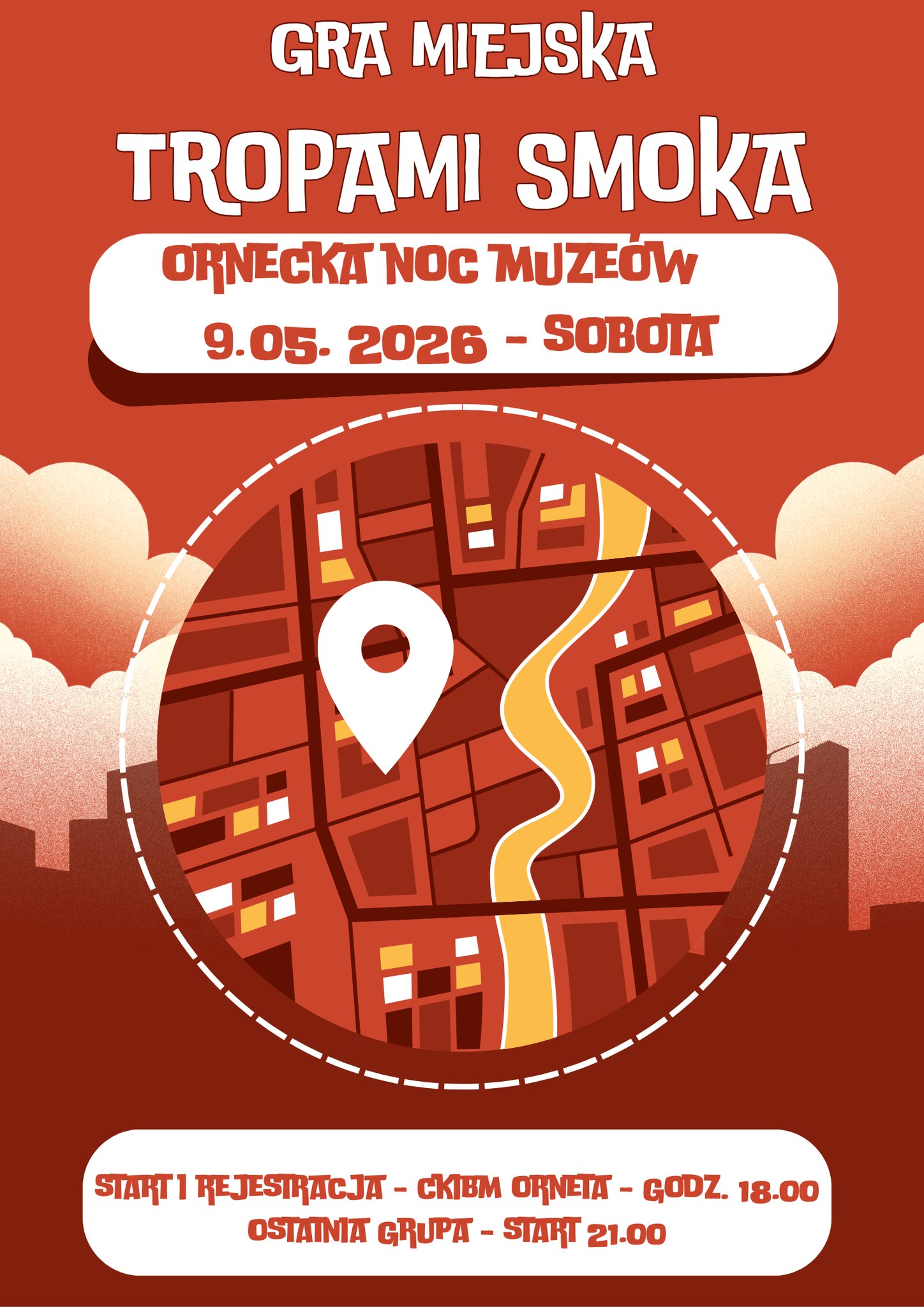 Plakat - Gra Miejska Tropami Smoka