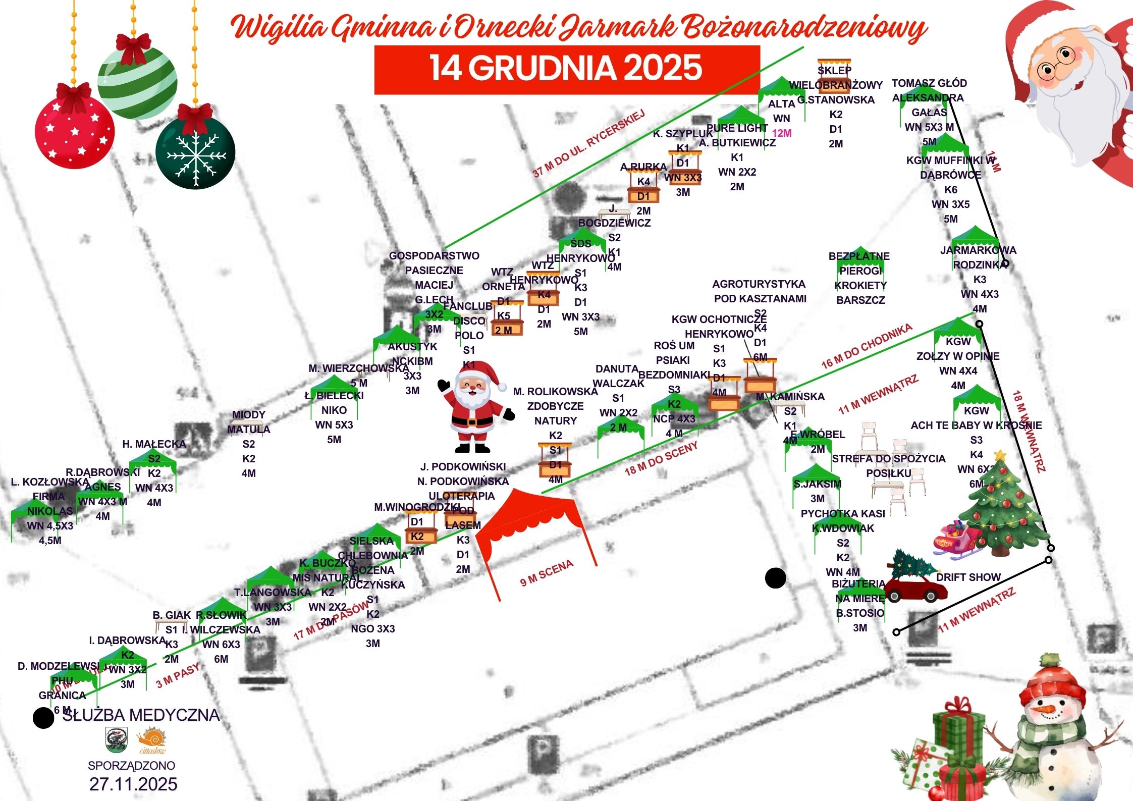 Mapa rozstawienia stoisk