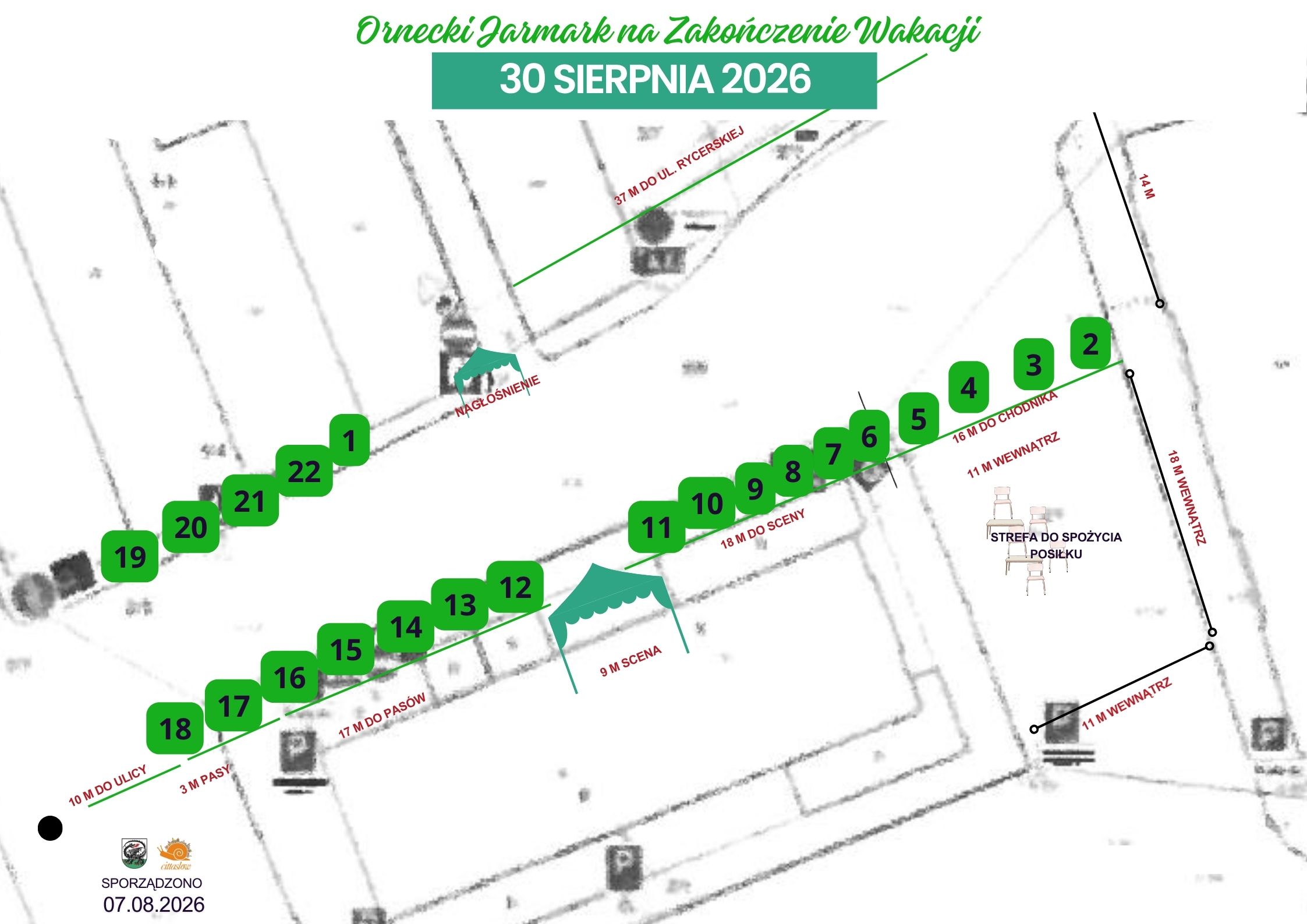Mapa Jarmark na Zakończenie Wakacji