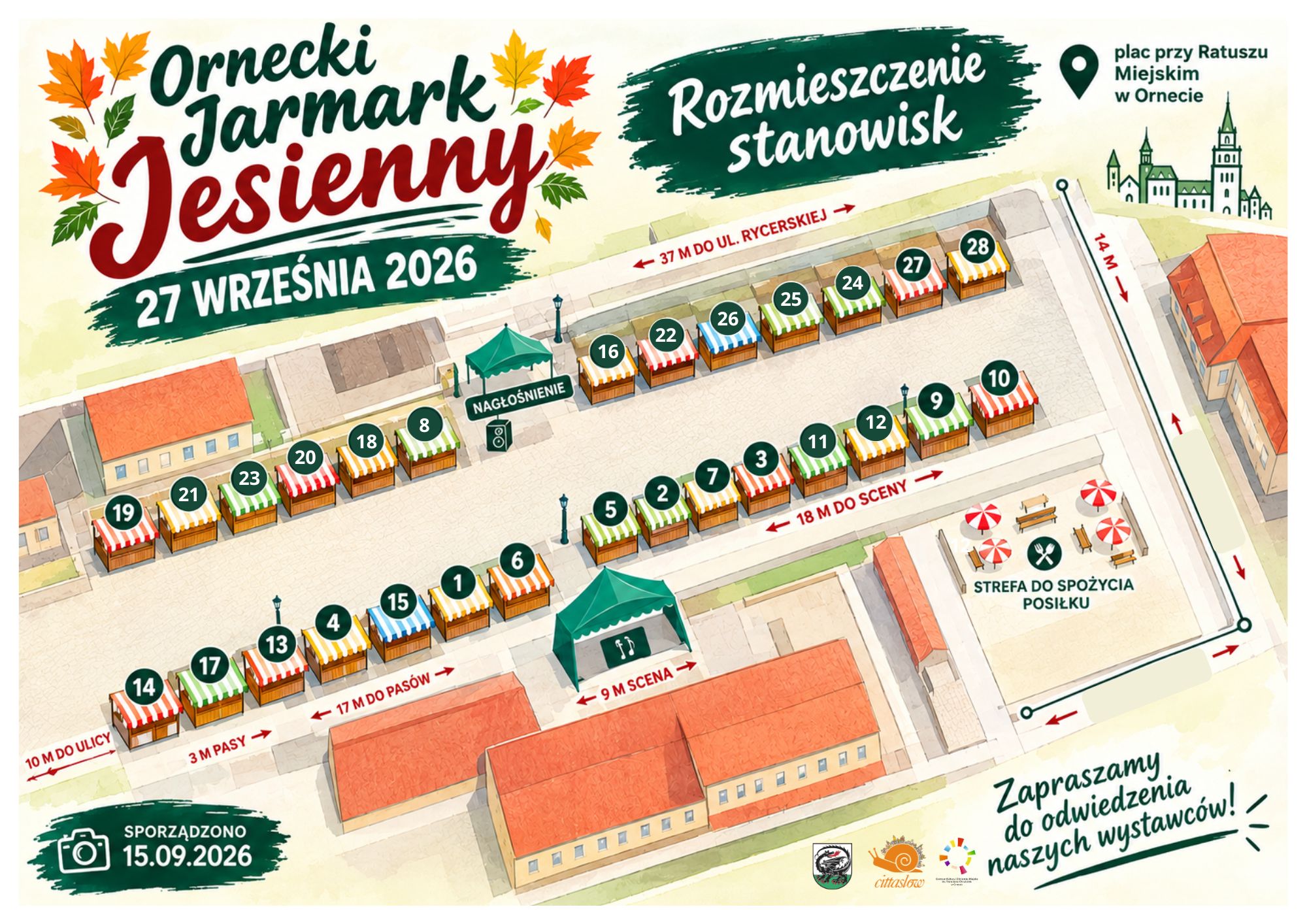 Mapa - Ornecki Jarmark Jesienny