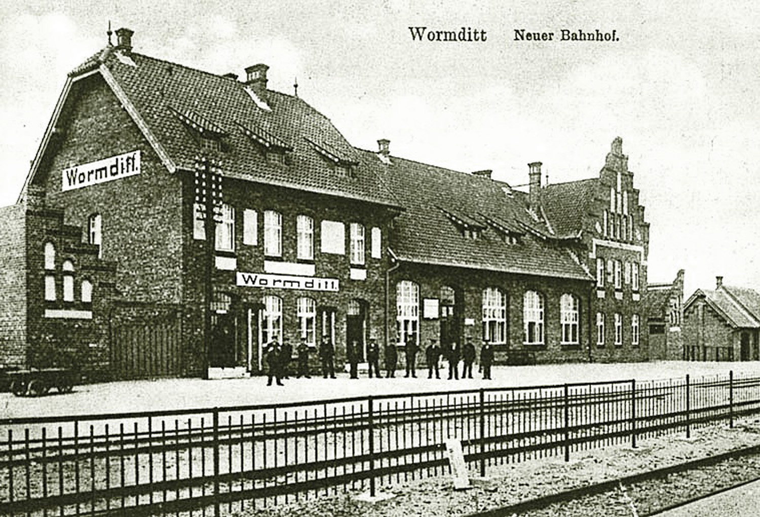 Stara fotografia Dworzec w Ornecie