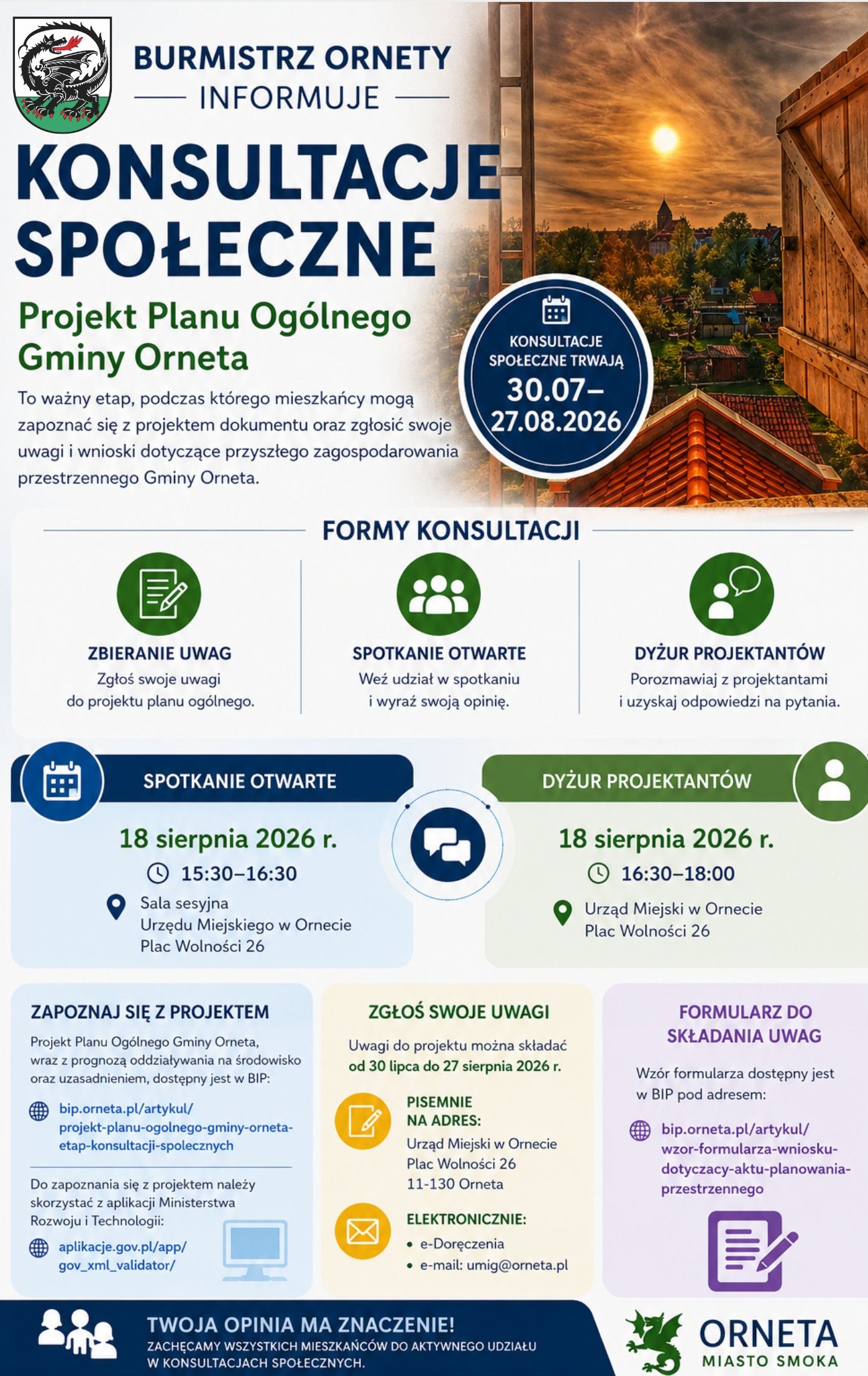 Konsultacje Społeczne - plakat