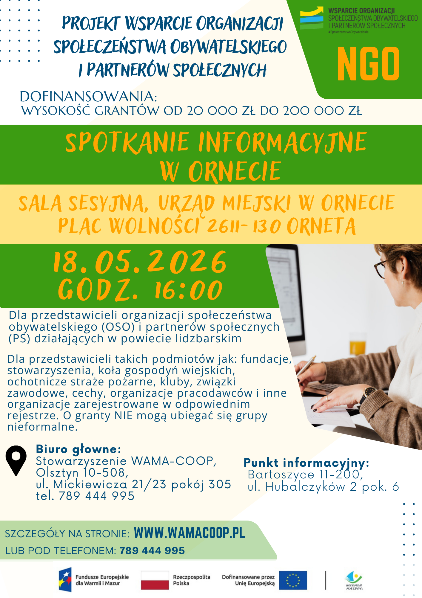 Plakat Spotkanie informacyjne