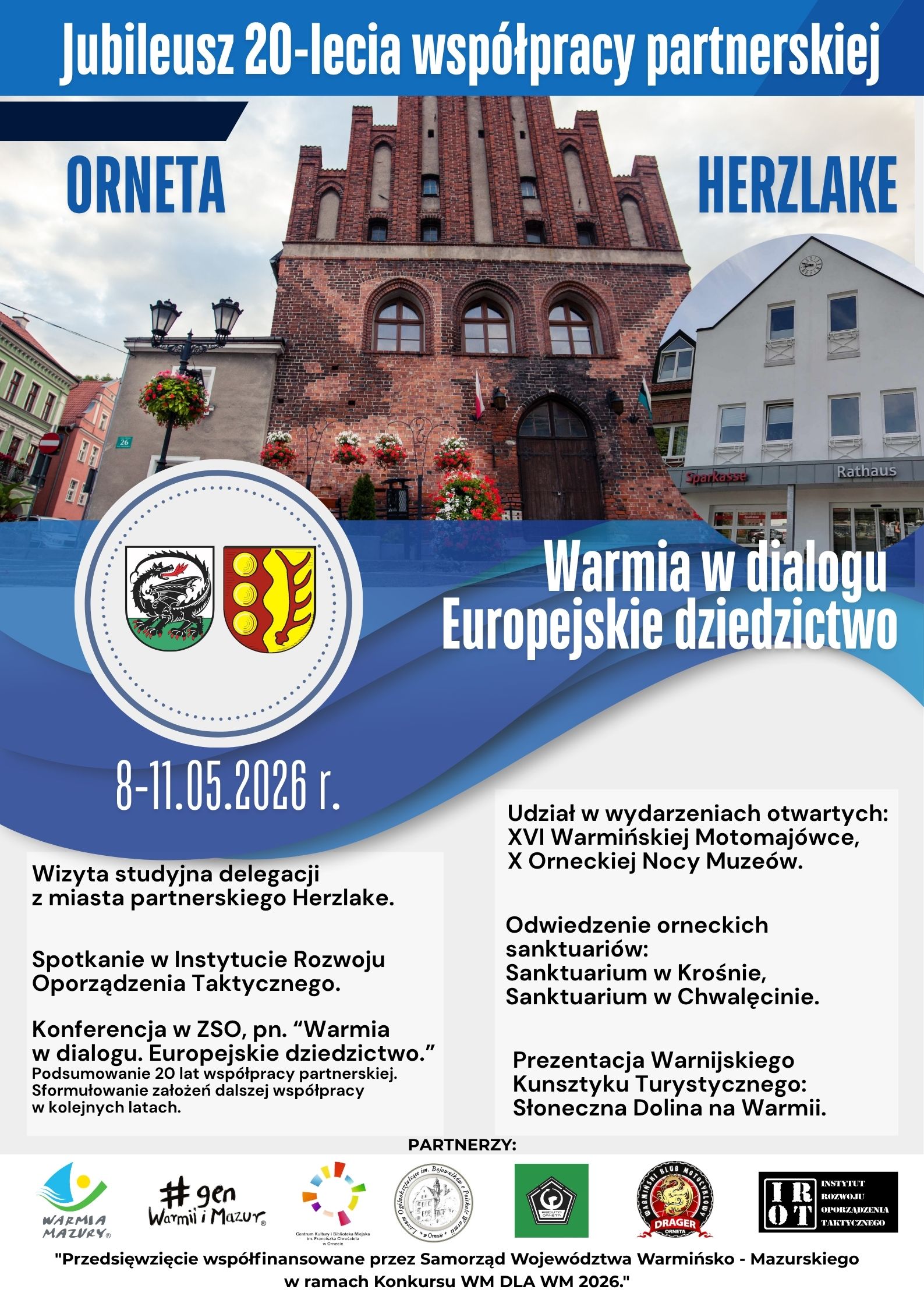 Plakat. Warmia w dialogu. Europejskie dziedzictwo.
