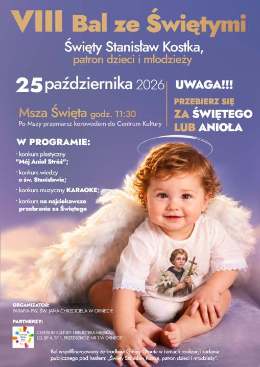 plakat - VIII Bal ze Świętymi