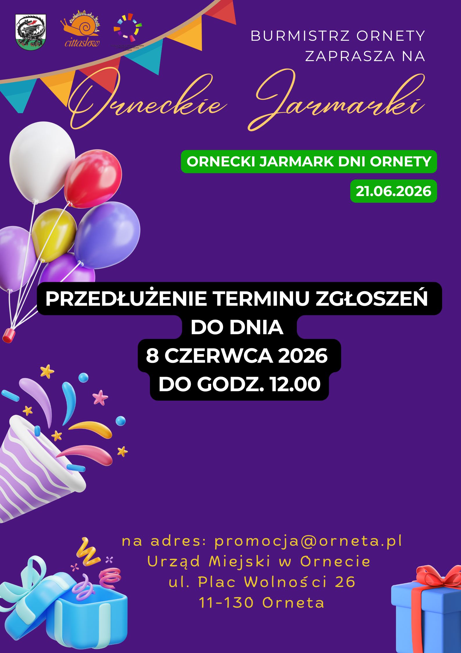 Grafika Jarmark Dni Ornety 2026