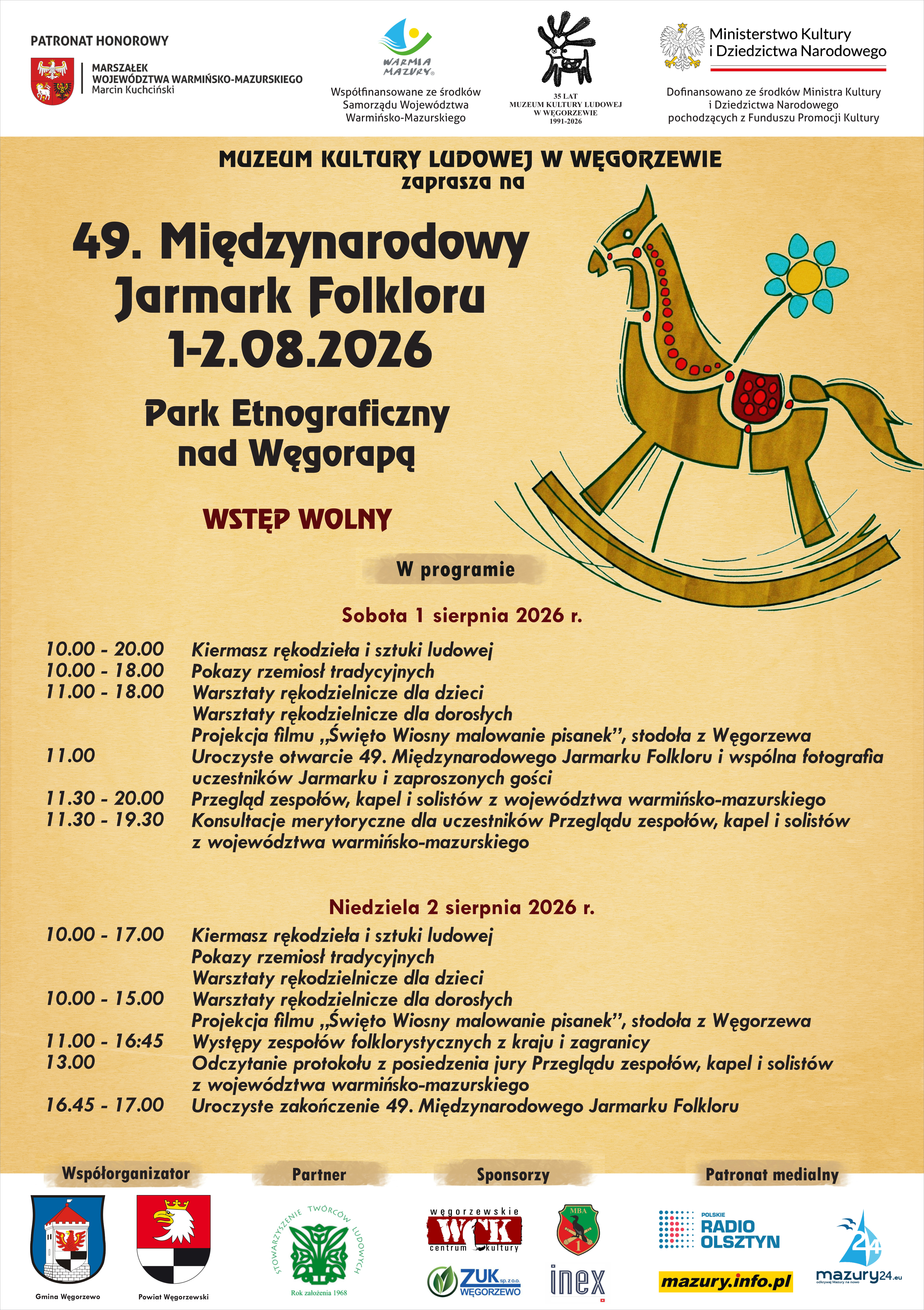 Plakat 49. Międzynarodowy Jarmark Folkloru